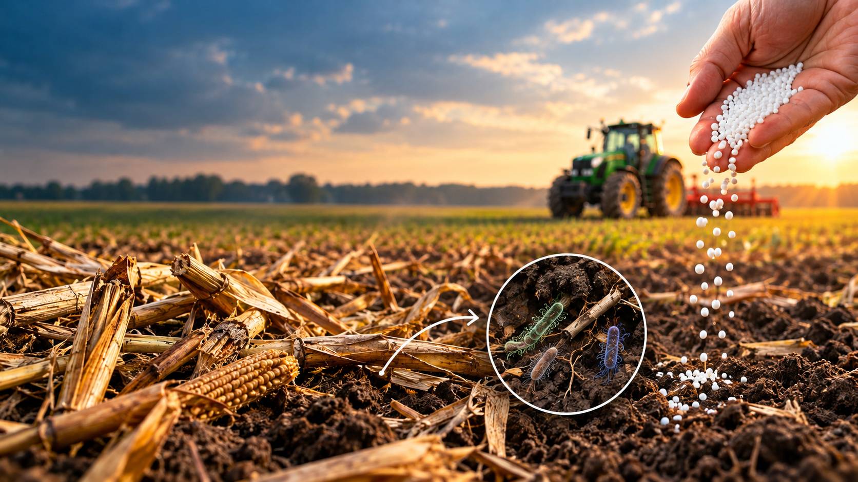 AGRONOM SAVJETUJE: Razgradnja kukuruznih ostataka nakon berbe – da li je urea pravo rješenje?